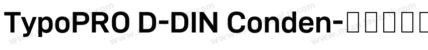 TypoPRO D-DIN Conden字体转换